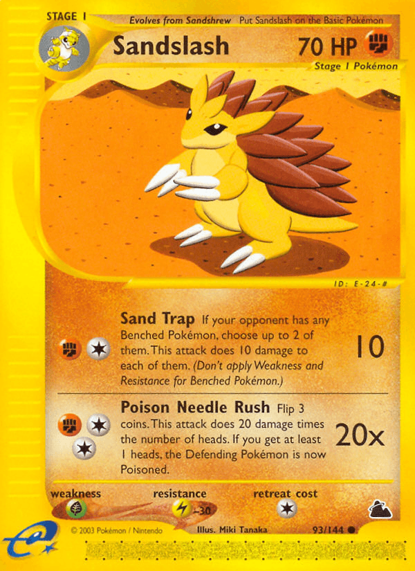 Sandslash — Skyridge Pokémon TCG card by Miki Tanaka