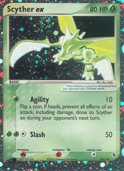 Scyther ex — Pokémon TCG card