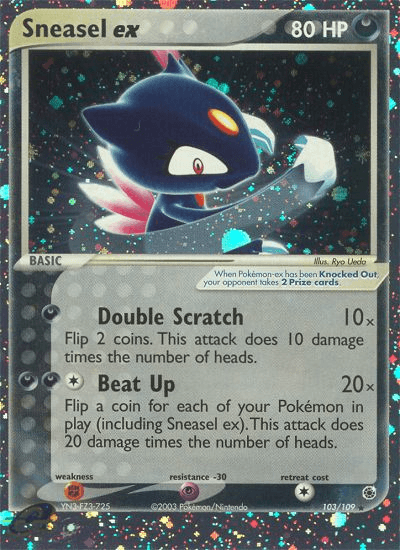 Sneasel ex — Pokémon TCG card