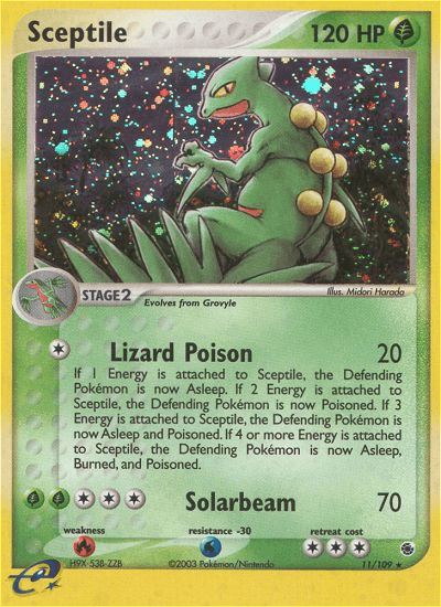 Sceptile - 11/109 — Pokémon TCG card
