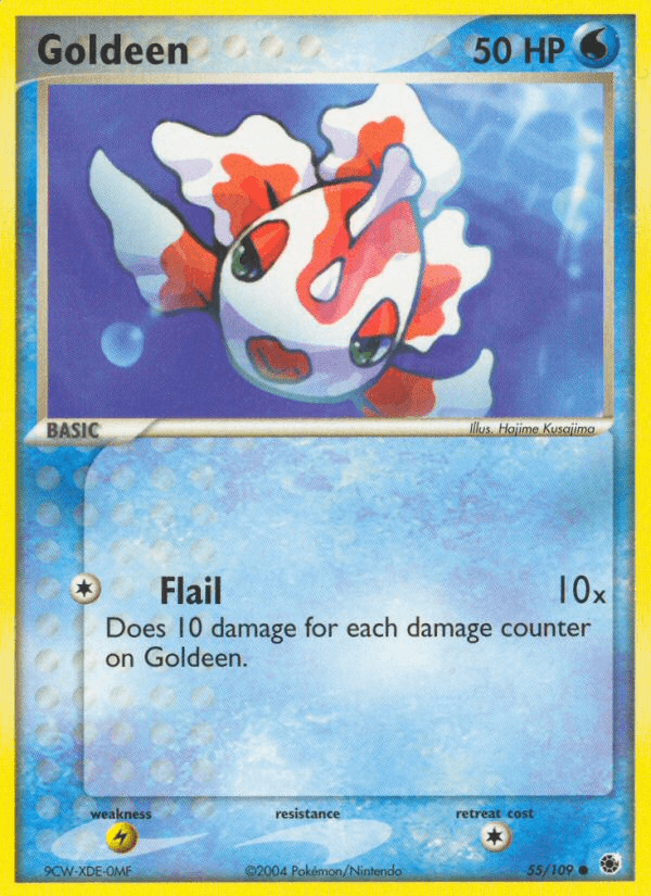 Goldeen — EX Battle Stadium Pokémon TCG card by Hajime Kusajima