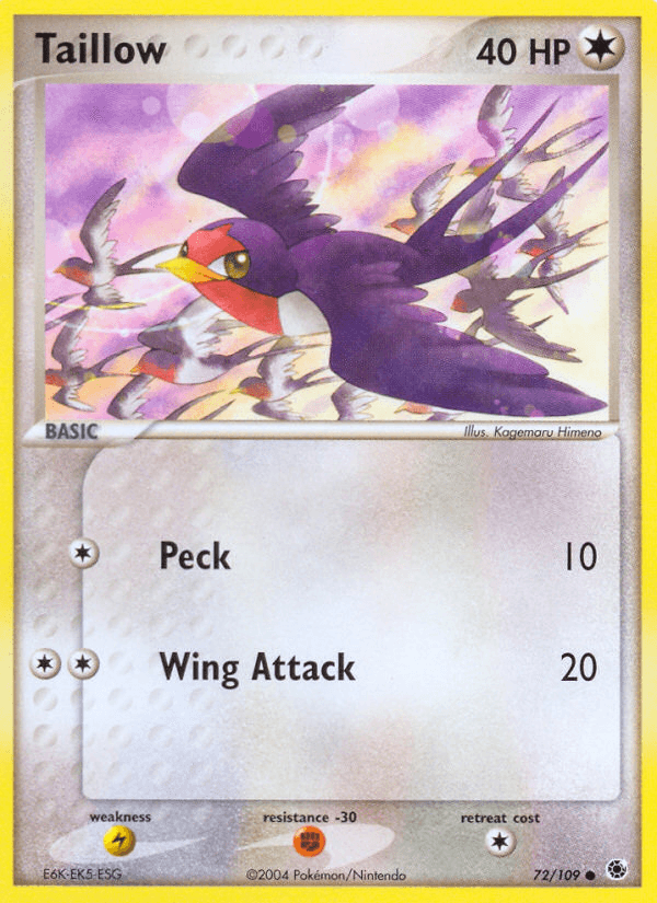 Taillow — EX Battle Stadium Pokémon TCG card by Kagemaru Himeno