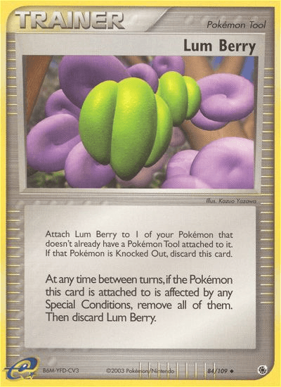 Lum Berry — Ruby and Sapphire Pokémon TCG card by Kazuo Yazawa