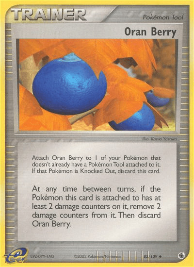 Oran Berry — Ruby and Sapphire Pokémon TCG card by Kazuo Yazawa