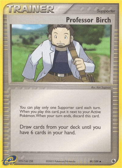 Professor Birch — EX Battle Stadium Pokémon TCG card by Ken Sugimori