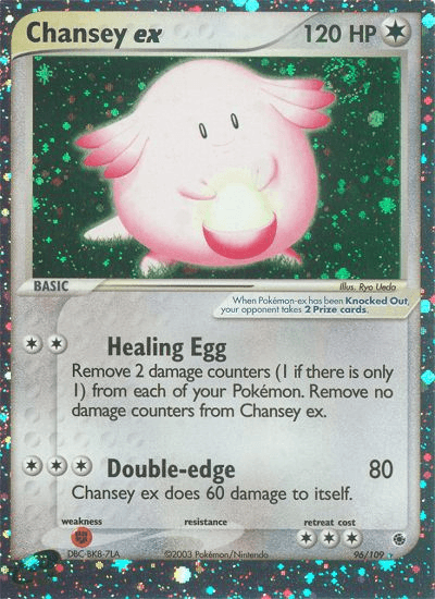 Chansey ex — Ruby and Sapphire Pokémon TCG card by Ryo Ueda