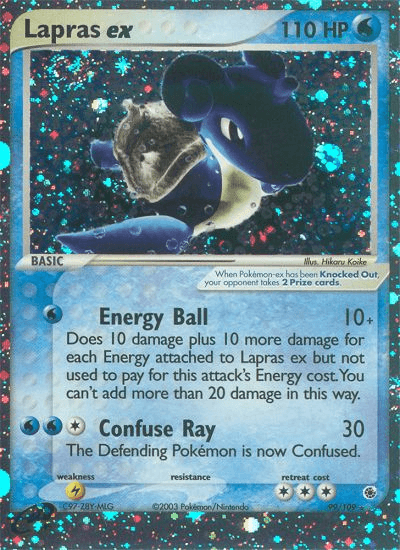 Lapras ex — Pokémon TCG card