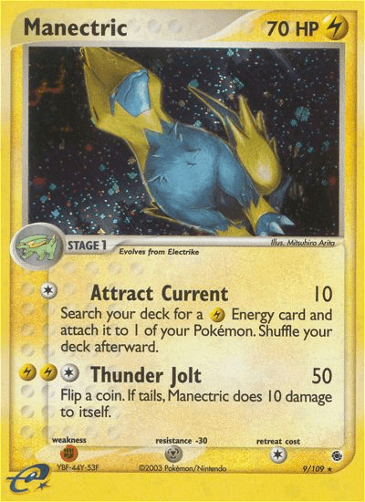 Manectric - 9/109 — Ruby and Sapphire Pokémon TCG card by Mitsuhiro Arita