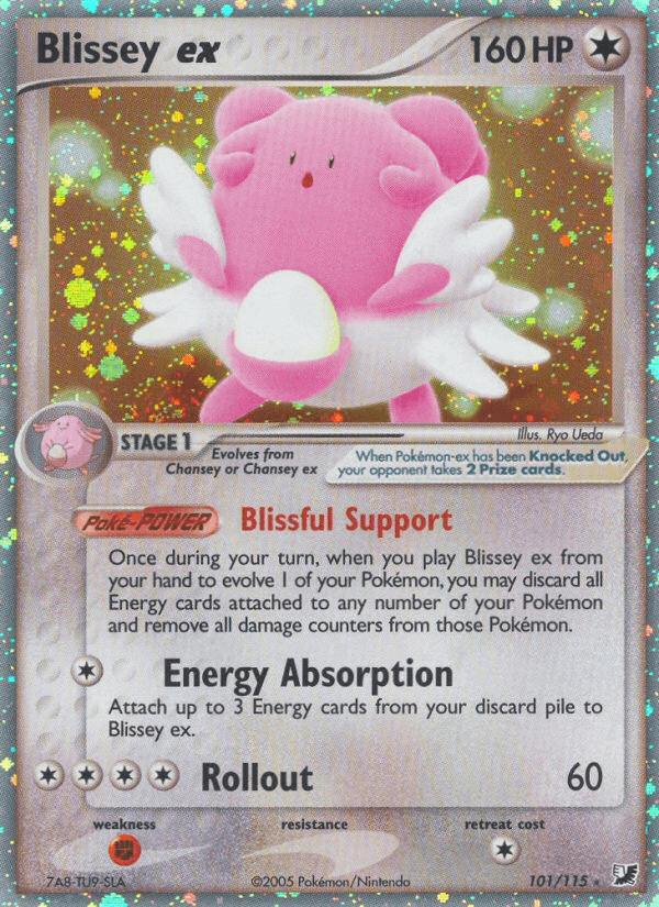 Blissey ex — Unseen Forces Pokémon TCG card by Ryo Ueda