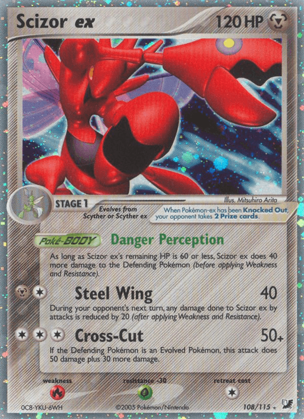 Scizor ex — Unseen Forces Pokémon TCG card by Mitsuhiro Arita