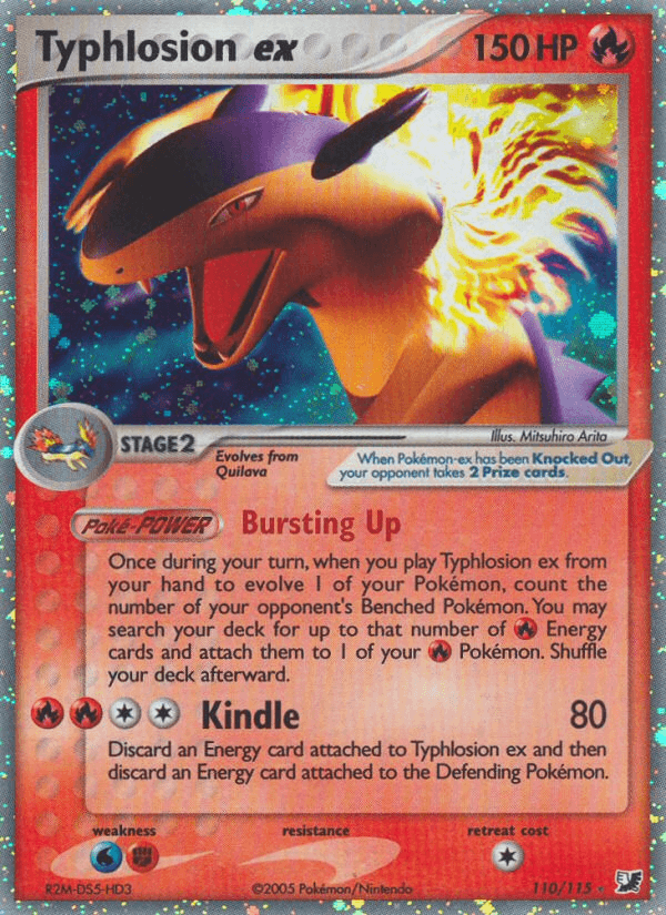 Typhlosion ex — Unseen Forces Pokémon TCG card by Mitsuhiro Arita