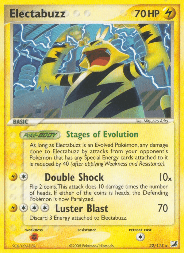 Electabuzz — Unseen Forces Pokémon TCG card by Mitsuhiro Arita