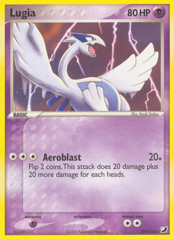 Lugia — Unseen Forces Pokémon TCG card by Kouki Saitou