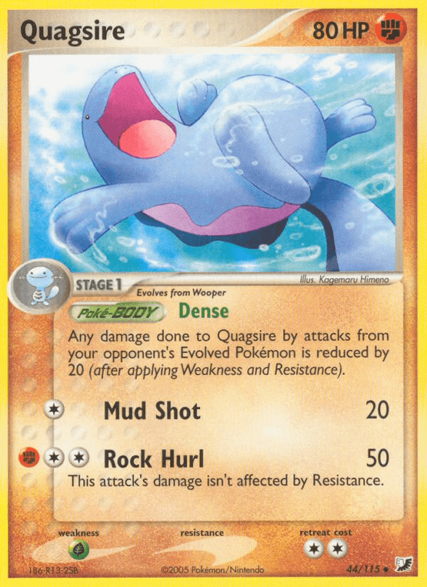 Quagsire — Unseen Forces Pokémon TCG card by Kagemaru Himeno