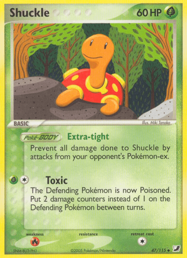 Shuckle — Unseen Forces Pokémon TCG card by Miki Tanaka