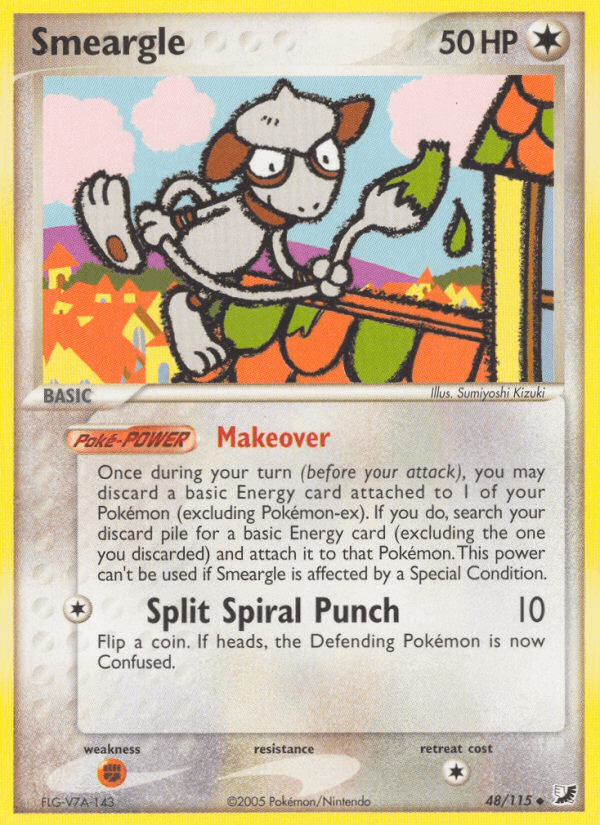 Smeargle — Unseen Forces Pokémon TCG card by Sumiyoshi Kizuki