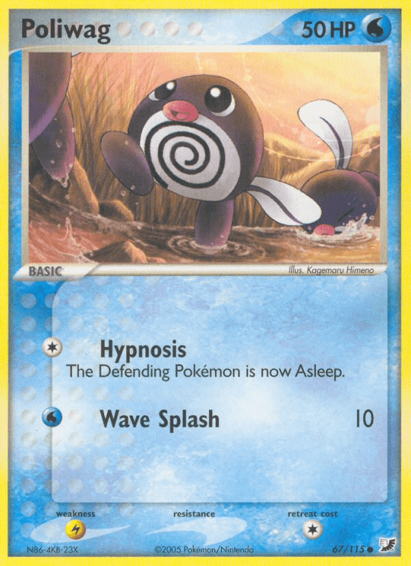 Poliwag — Unseen Forces Pokémon TCG card by Kagemaru Himeno