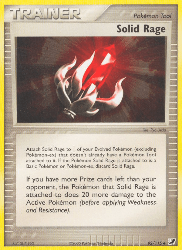 Solid Rage — Unseen Forces Pokémon TCG card by Ryo Ueda