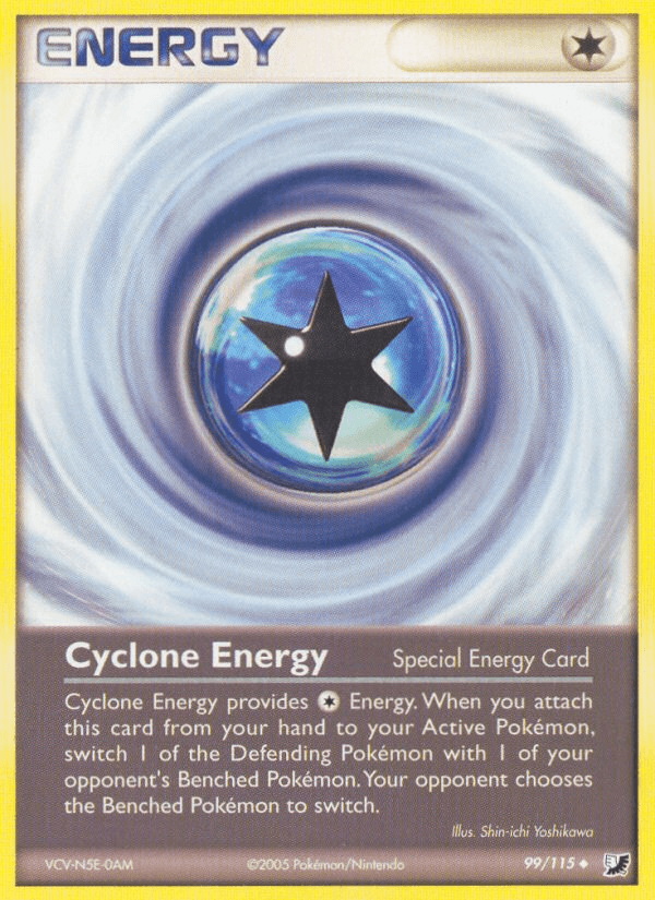Cyclone Energy — Unseen Forces Pokémon TCG card by Shin-ichi Yoshikawa