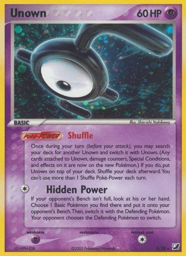 Unown (E) — Unseen Forces Pokémon TCG card by Ken Sugimori