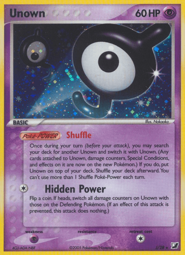 Unown (J) — Unseen Forces Pokémon TCG card by Ken Sugimori