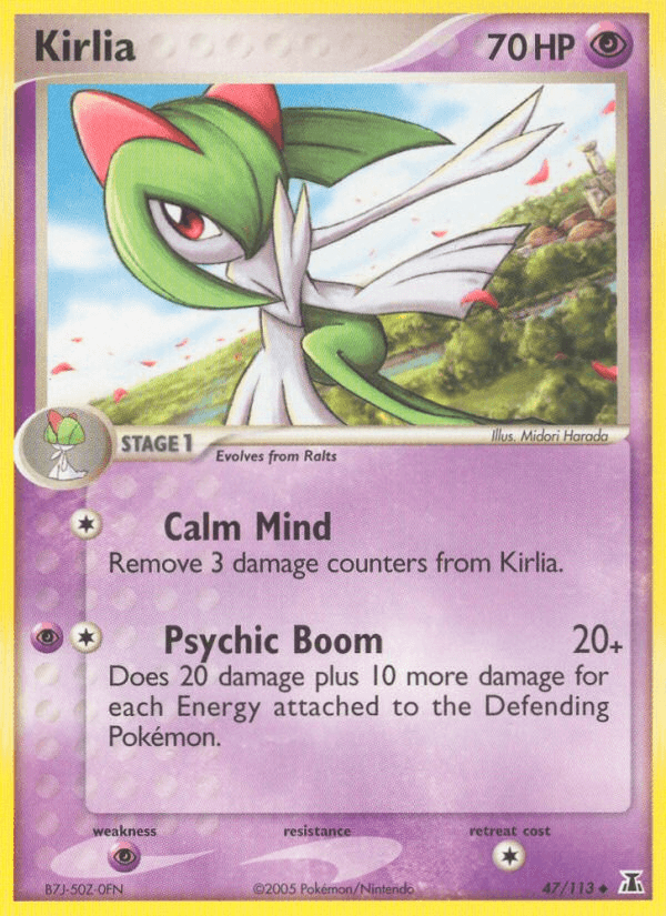 Kirlia — Delta Species Pokémon TCG card by Midori Harada