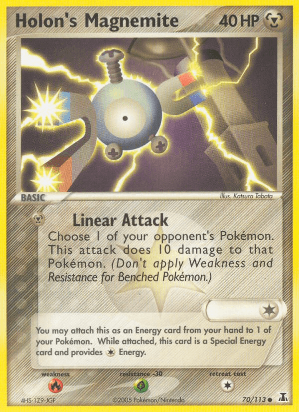 Holon's Magnemite — Delta Species Pokémon TCG card by Katsura Tabata