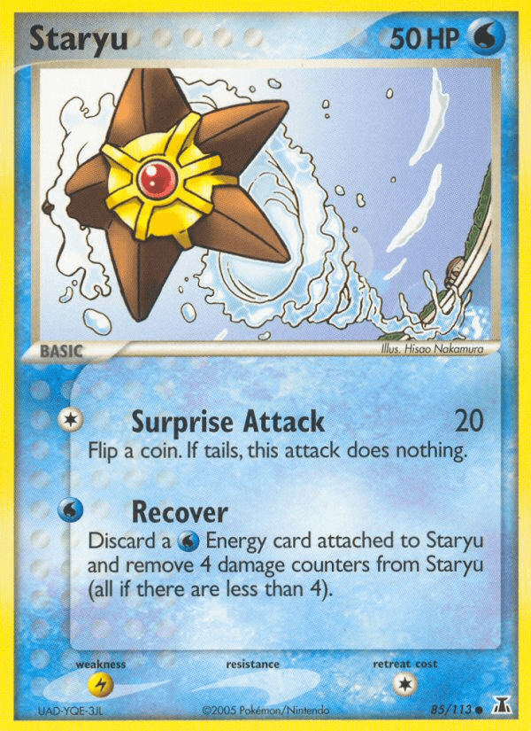 Staryu - 085/113 — Delta Species Pokémon TCG card by Hisao Nakamura