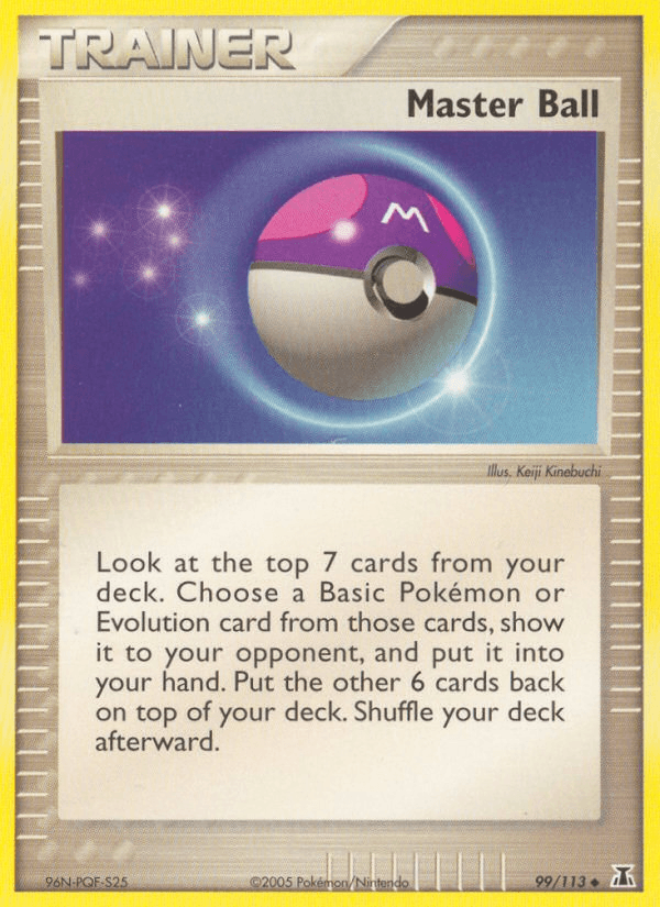 Master Ball — Delta Species Pokémon TCG card by Keiji Kinebuchi