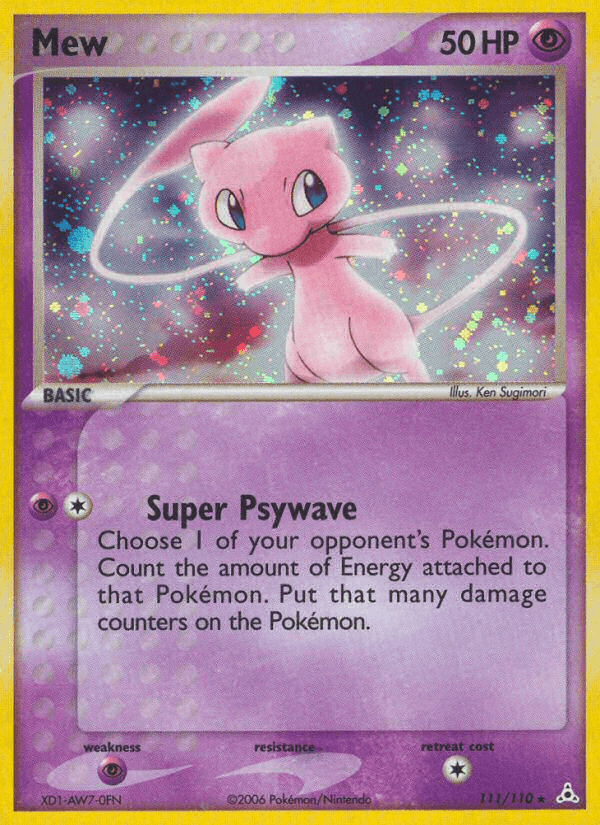 Mew — Holon Phantoms Pokémon TCG card by Ken Sugimori