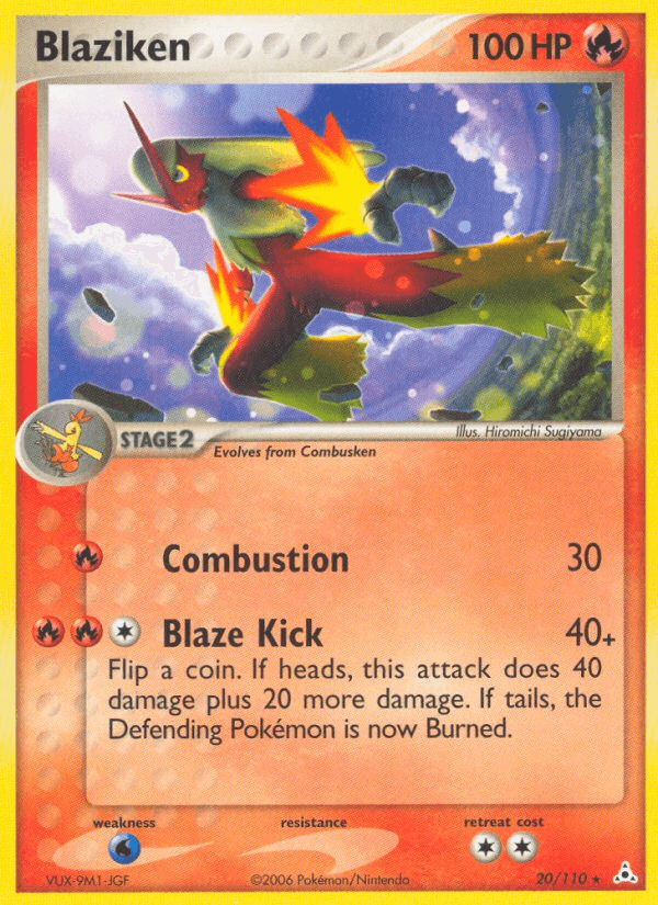Blaziken — Holon Phantoms Pokémon TCG card by Hiromichi Sugiyama