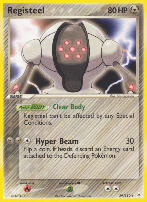 Registeel — Holon Phantoms Pokémon TCG card by Ken Sugimori