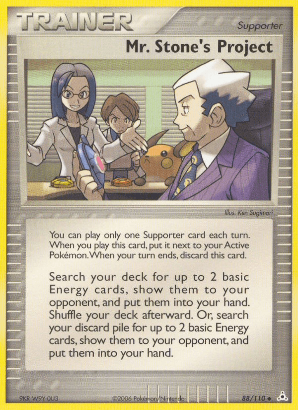 Mr. Stone's Project — Holon Phantoms Pokémon TCG card by Ken Sugimori