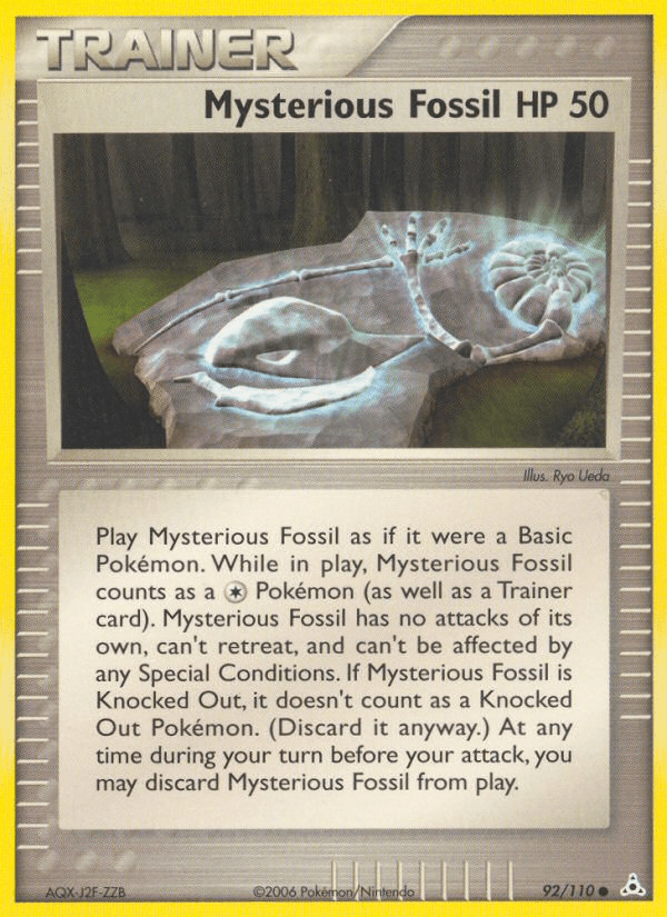 Mysterious Fossil — Holon Phantoms Pokémon TCG card by Ryo Ueda