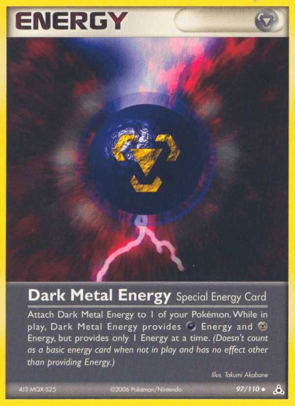 Dark Metal Energy — Holon Phantoms Pokémon TCG card by Takumi Akabane