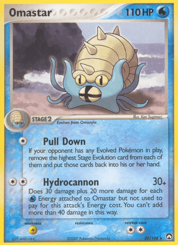 Omastar — Power Keepers Pokémon TCG card by Ken Sugimori