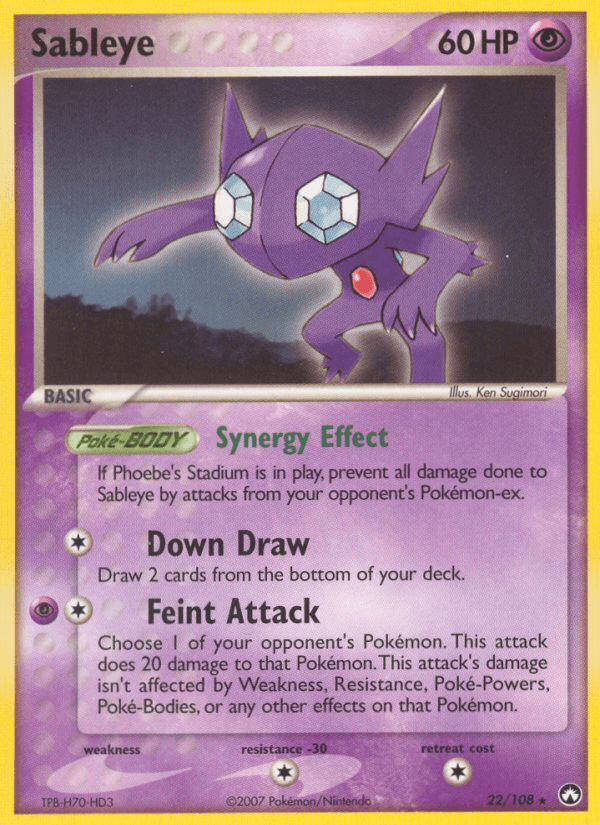 Sableye — Power Keepers Pokémon TCG card by Ken Sugimori
