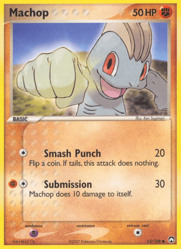 Machop — Power Keepers Pokémon TCG card by Ken Sugimori