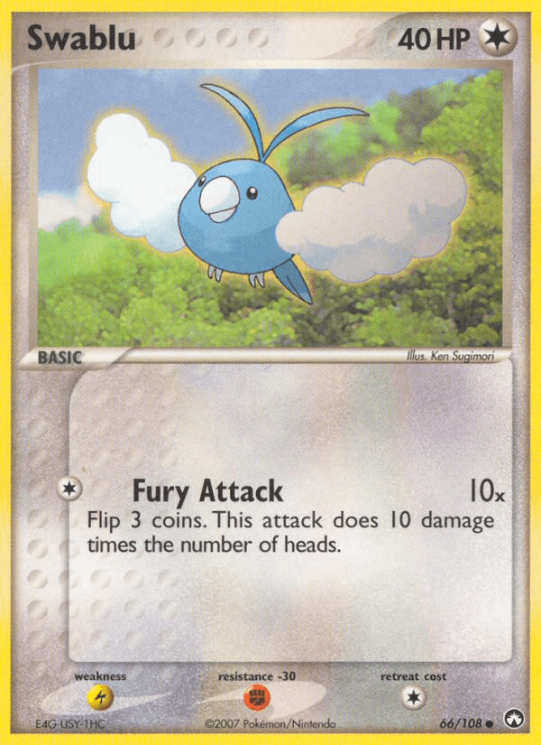 Swablu — Power Keepers Pokémon TCG card by Ken Sugimori