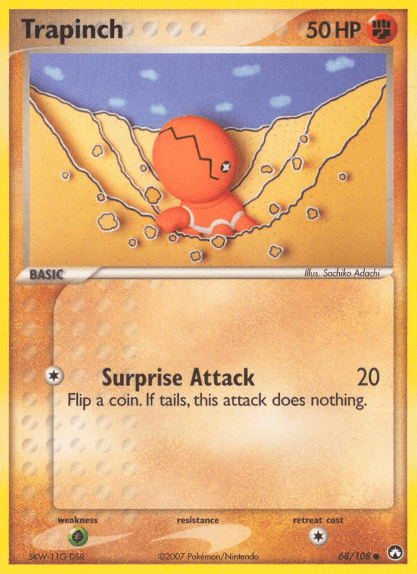 Trapinch — Power Keepers Pokémon TCG card by Sachiko Adachi