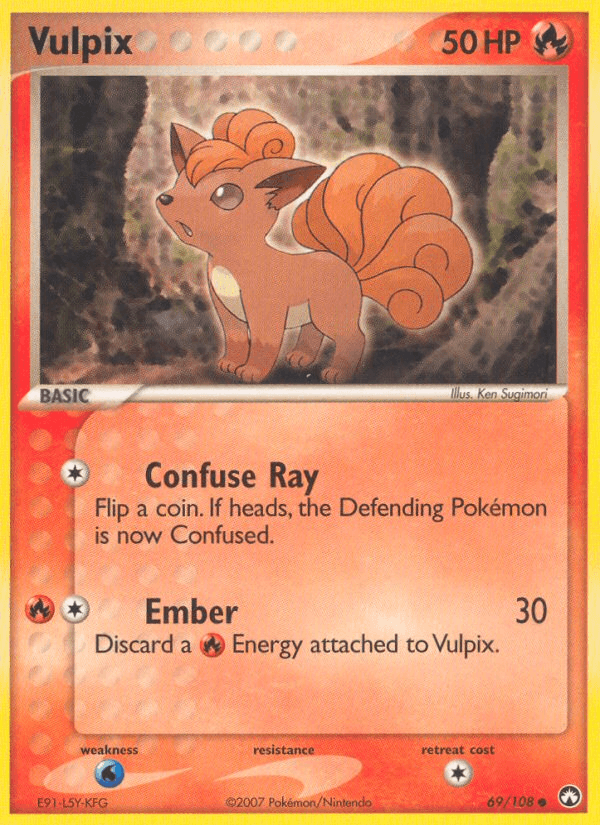 Vulpix — Power Keepers Pokémon TCG card by Ken Sugimori