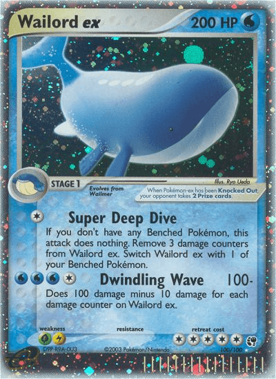 Wailord ex — Pokémon TCG card