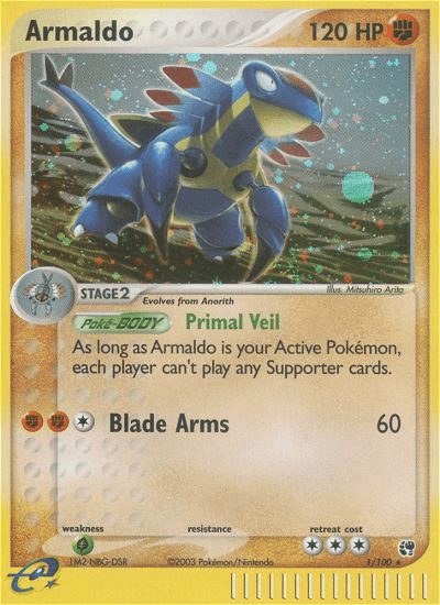 Armaldo (Delta Species) — Holon Phantoms Pokémon TCG card by M. Mochizuki