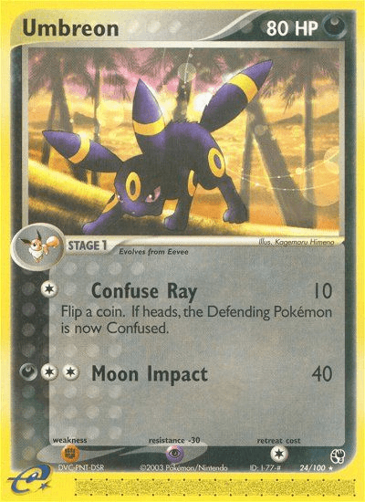 Umbreon — Sandstorm Pokémon TCG card by Kagemaru Himeno