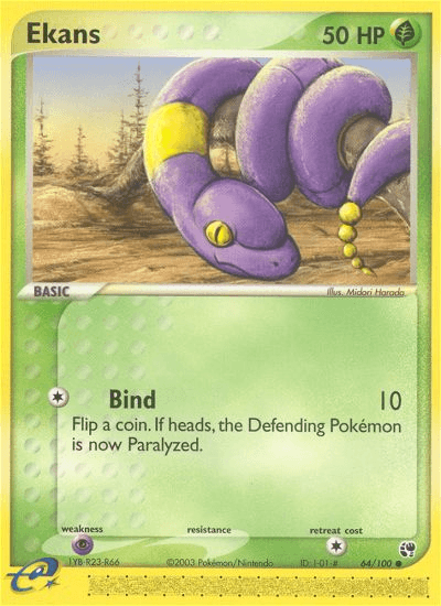 Ekans — Sandstorm Pokémon TCG card by Midori Harada