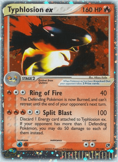 Typhlosion ex — Pokémon TCG card