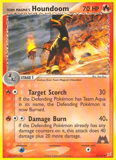Team Magma's Houndoom - 34/95 — Team Magma vs Team Aqua