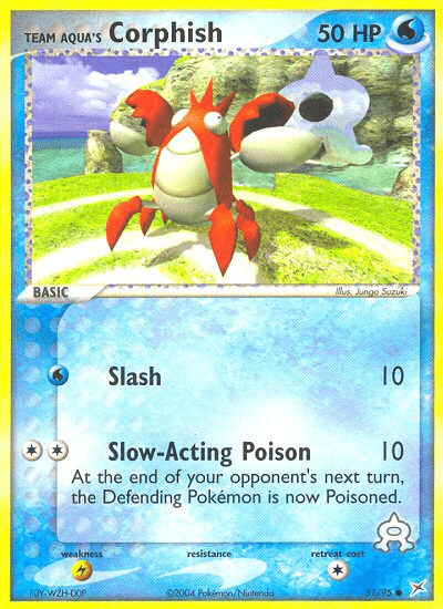 Team Aqua's Corphish - 51/95 — Team Magma vs Team Aqua