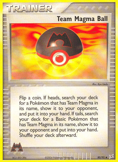 Team Magma Ball — Team Magma vs Team Aqua Pokémon TCG card by Ryo Ueda