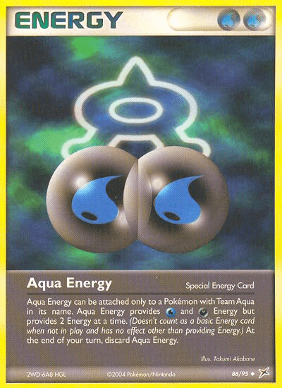 Aqua Energy — Team Magma vs Team Aqua Pokémon TCG card by Takumi Akabane
